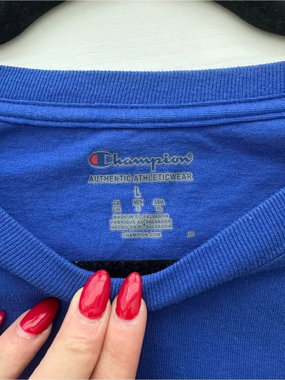 University of New Haven Men's Crewneck T-Shirt - Royal Blue - Picture 3 of 3
